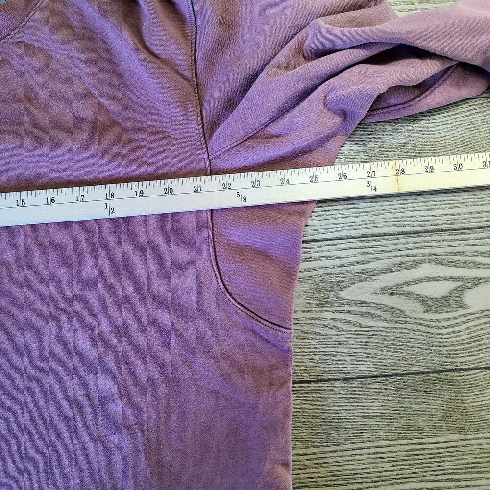 Lululemon Sweatshirt  XL‎ Brown Cinch Waist Zip Pocket Crewneck Pullover - Picture 10 of 11